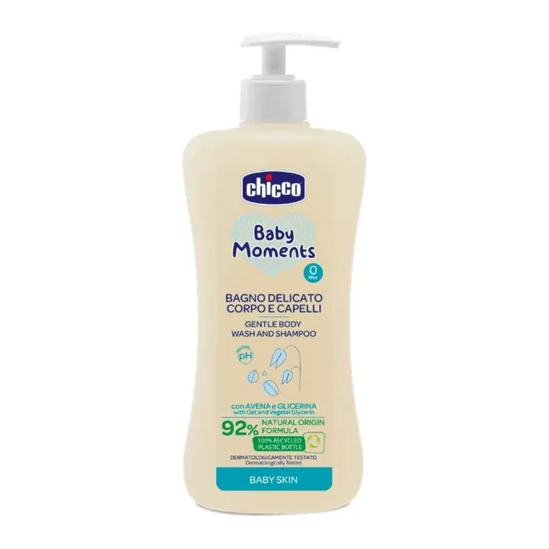 Chicco Gel de duș și șampon Baby Moments