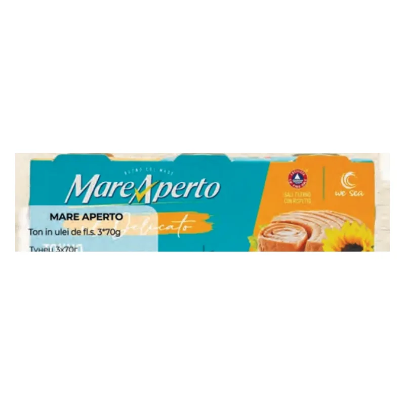 Mare Aperto Ton în ulei de floarea-soarelui 3x70 g