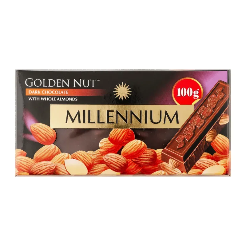 Millennium Ciocolată Gold neagră cu alune