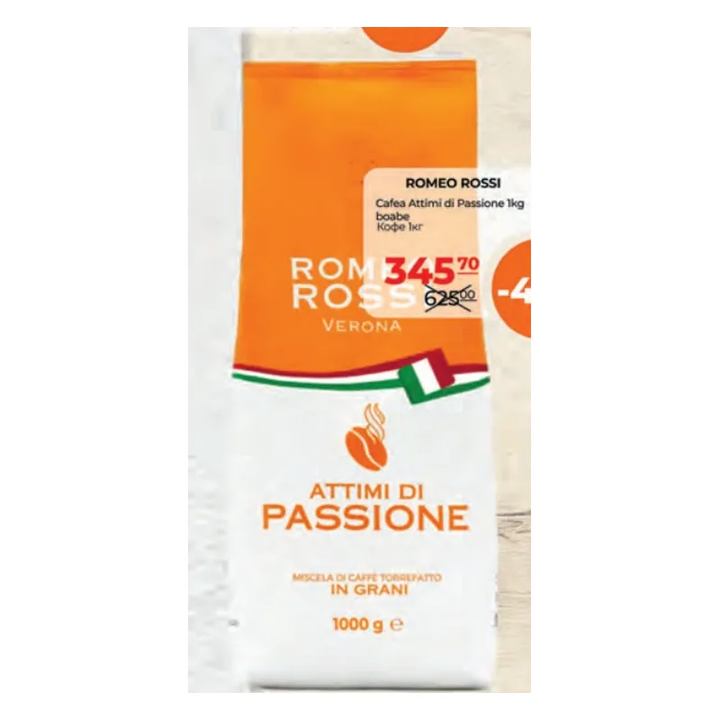 Romeo Rossi Cafea Attimi di Passione boabe