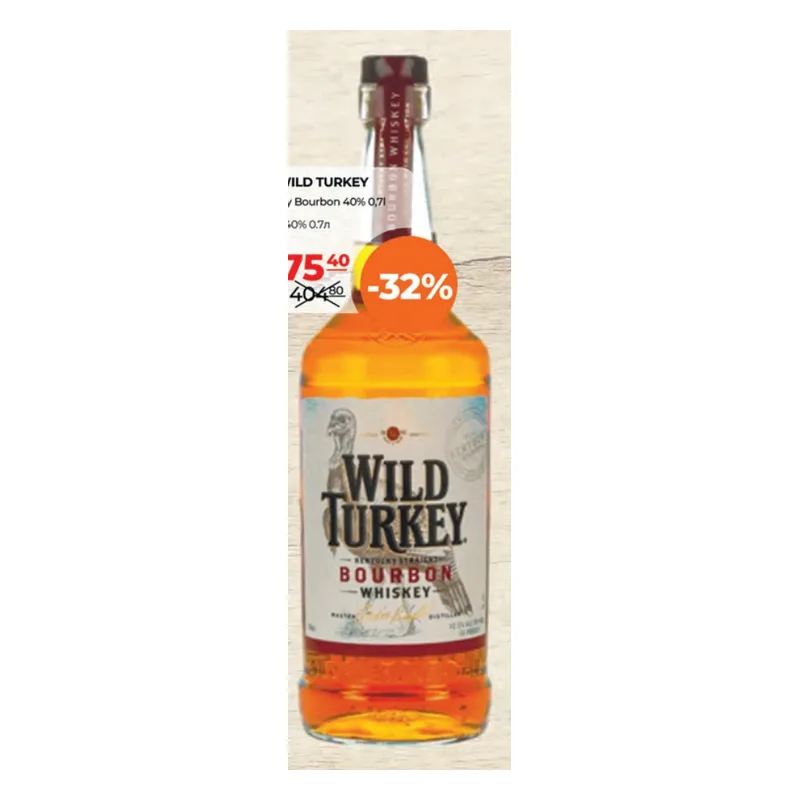 Wild Turkey Whiskey Bourbon 40%